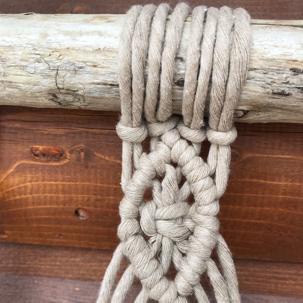 Handmade Macrame Hat hanger - Picture 2 of 7